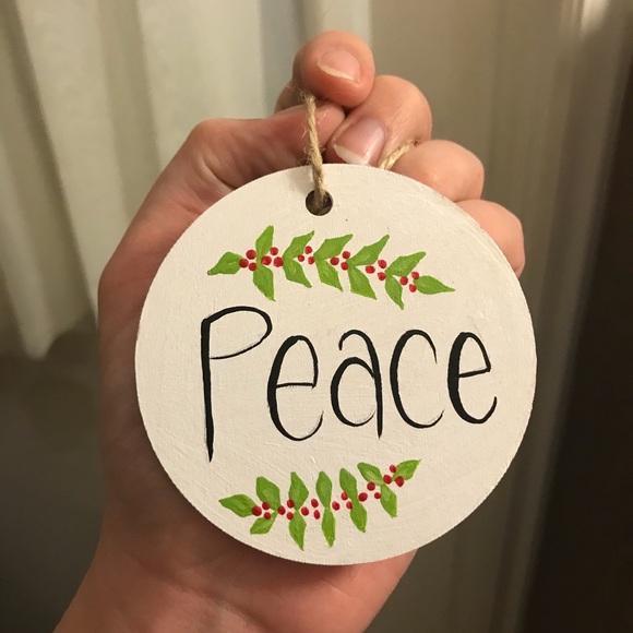 Handmade Other - Peace Christmas ornament